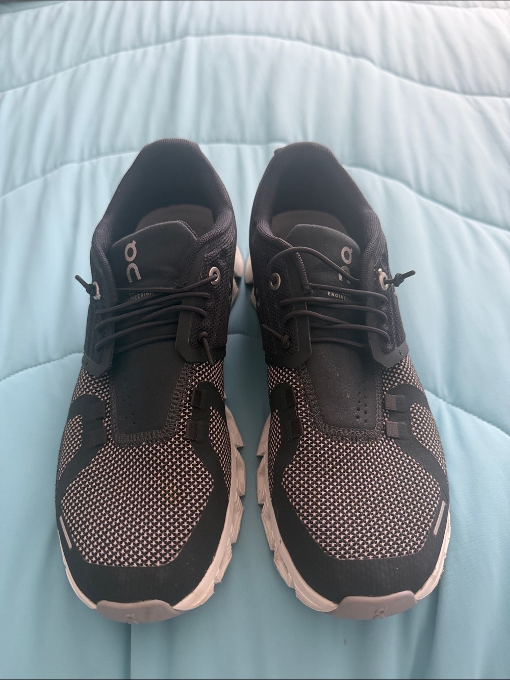 On Running Women's Black and White Cloudswift Running Shoes
